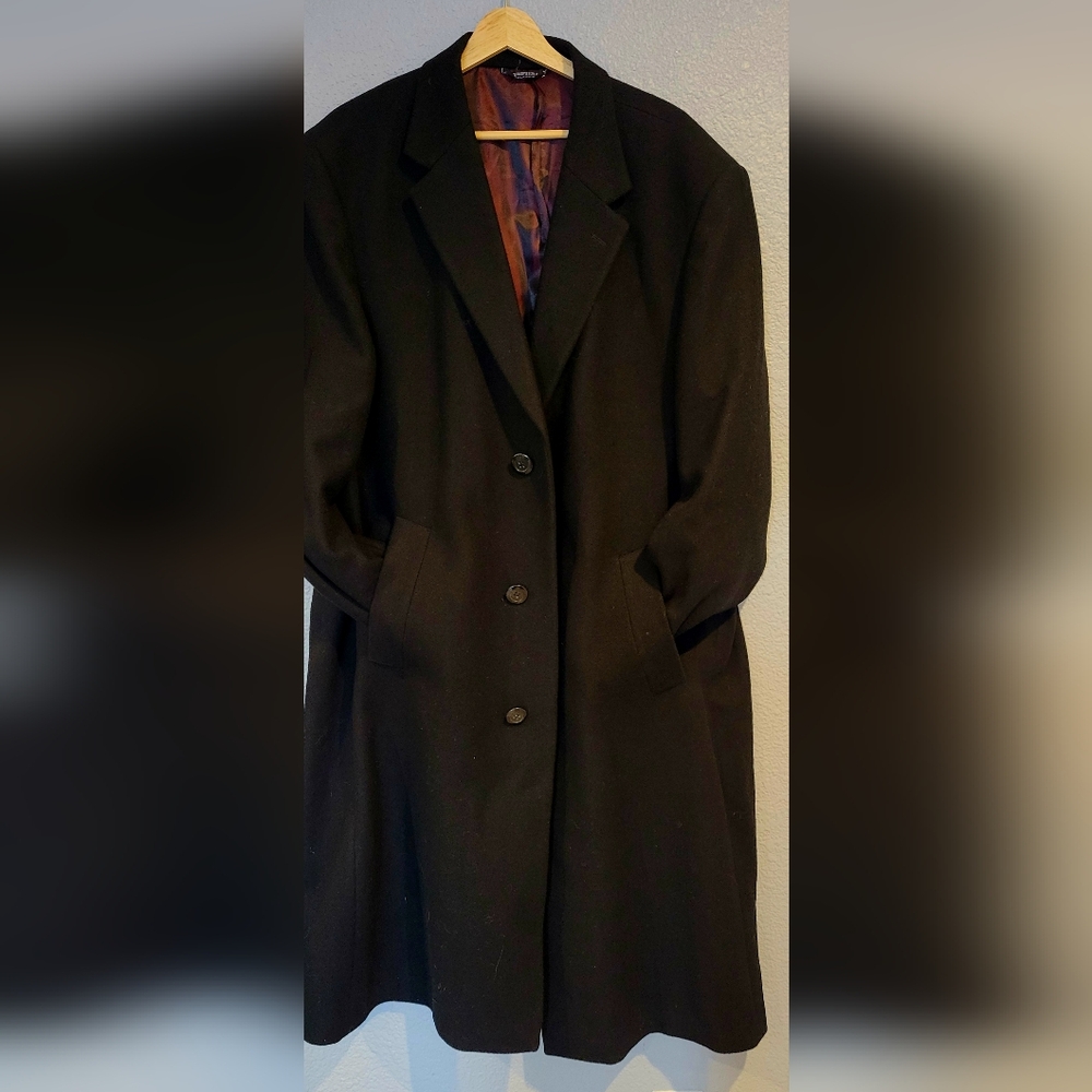 VINTAGE R.TRIPLER COAT FOR MENS SIZE 46LElegant Black Mejns Coat